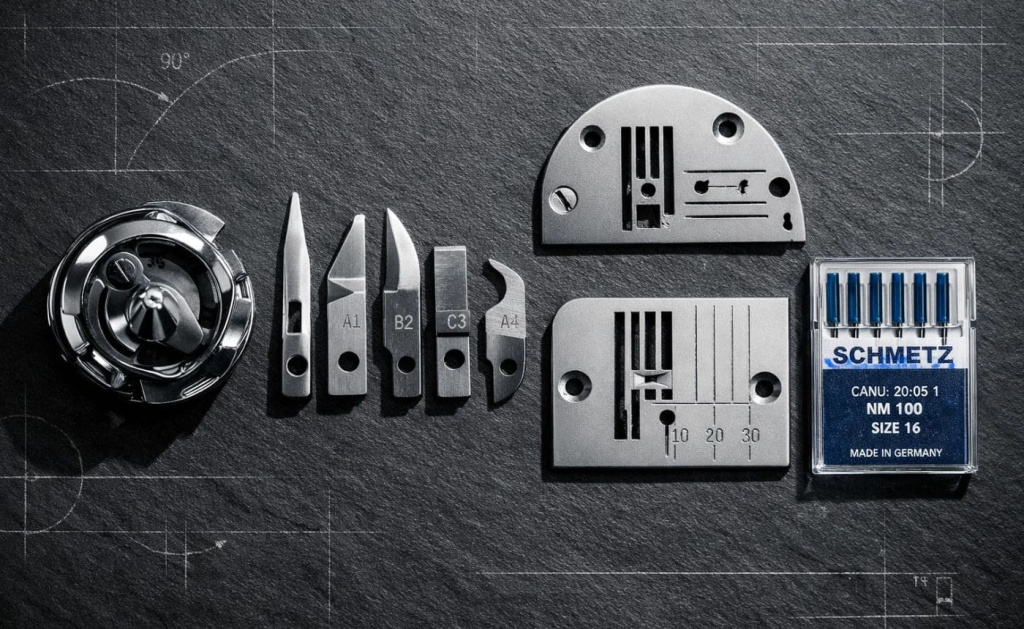 Комплект критически важных запчастей для обслуживания промышленной швейной машины