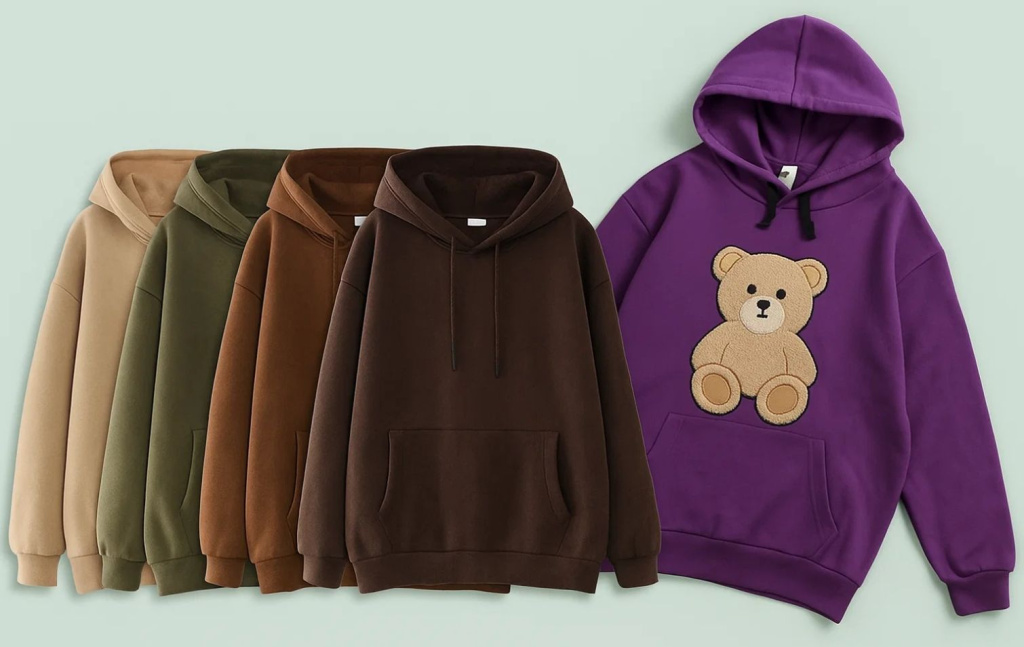 Пошив одежды из объемного трикотажа - толстовки, худи, свитшоты