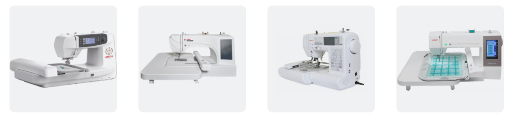 Швейно-вышивальные машины Necchi 8888, RED SHARK RS-ES6, SUNSURE SS-1300, Janome MC 550E