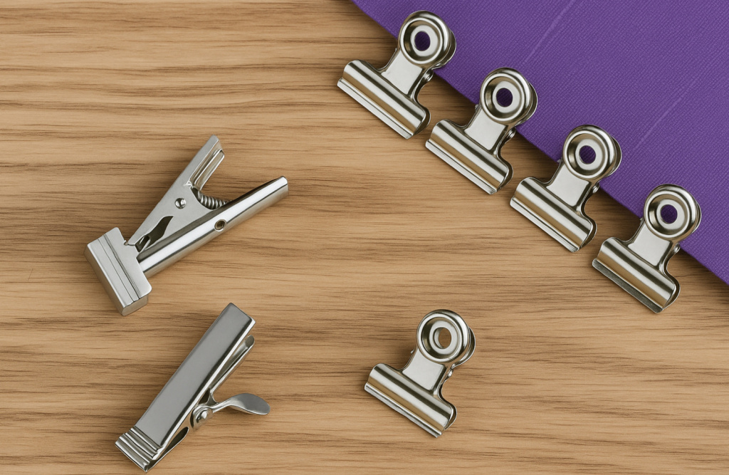 Зажимы для раскроя ткани - виды